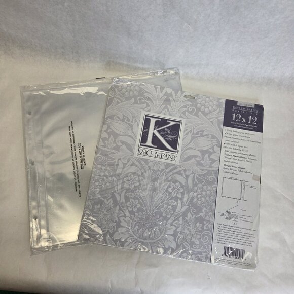 K & Co Scrapbook Kit By Brenda Walton 12x12 Chelsea Pink Glitter Floral Baby New - Picture 12 of 15